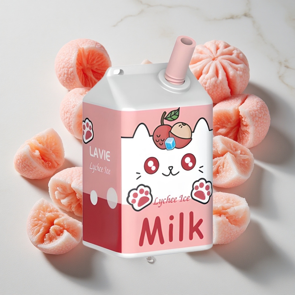 Lychee IJs LAVIE Milk 7000 Puffs Nederland vapes Type C Oplaadbaar 16ML