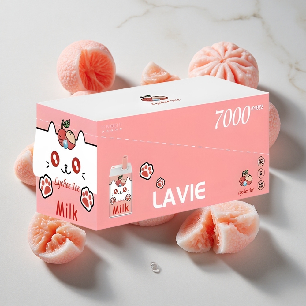 Lychee IJs LAVIE Milk 7000 Puffs Nederland vapes Type C Oplaadbaar 16ML