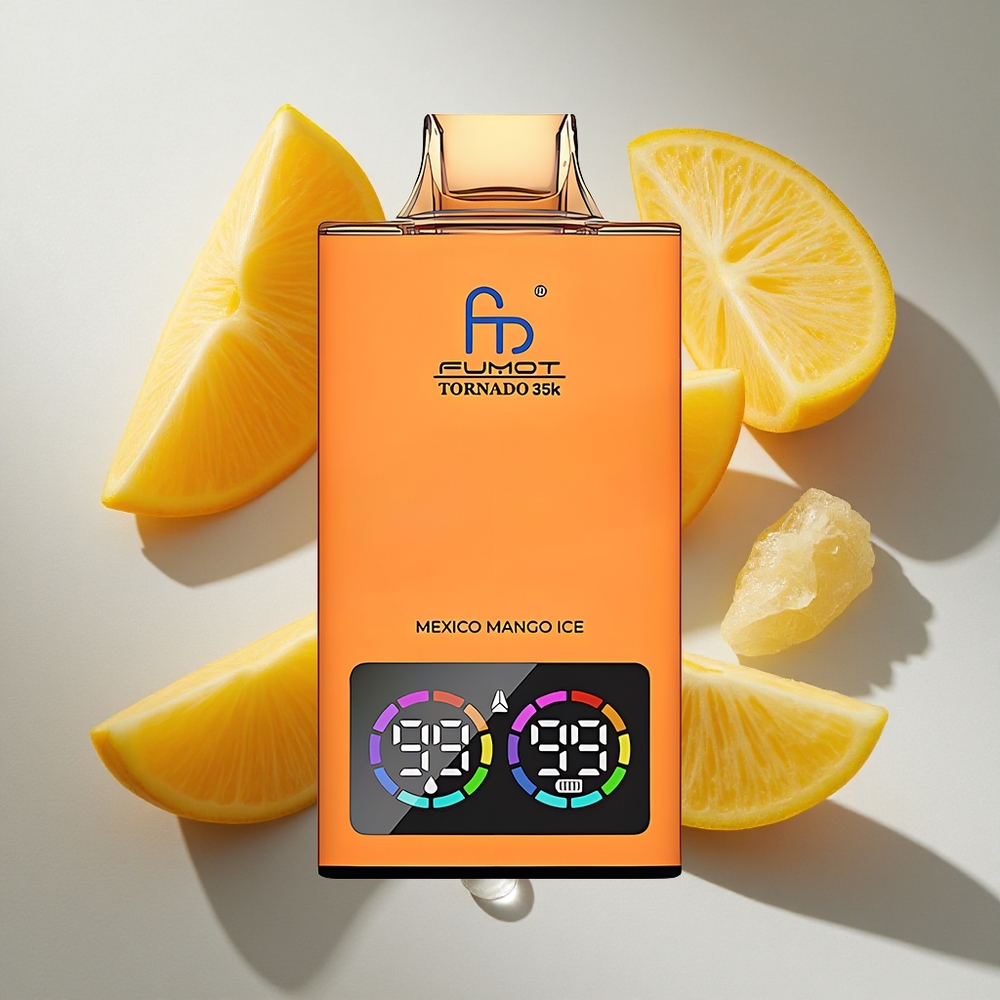 Mango IJs Fumot Tornado 35K 35000 Puffs Nederland vapes Dual Mesh Coil  USB-C