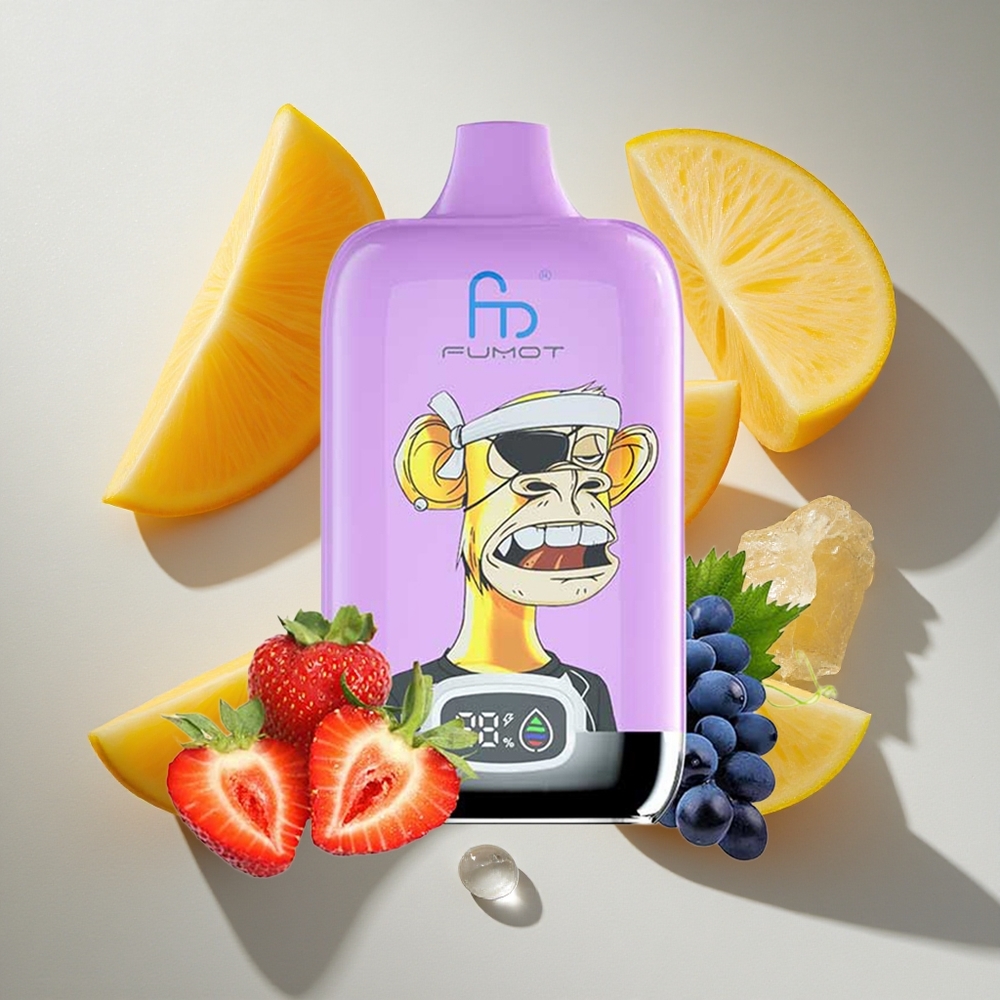Mango Op IJs Fumot Tornado Digital Box 12000 Puffs Nederland vapes Met 20ml Vloeistof En Oplaadbare 550mAh Batterij