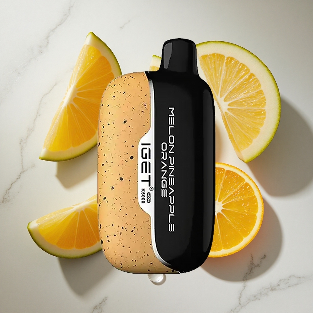 Meloen Ananas Sinaasappel IGET Moon K5000 Puffs Wegwerp Vape 5000 Puffs Nederland vapes PC Materiaal
