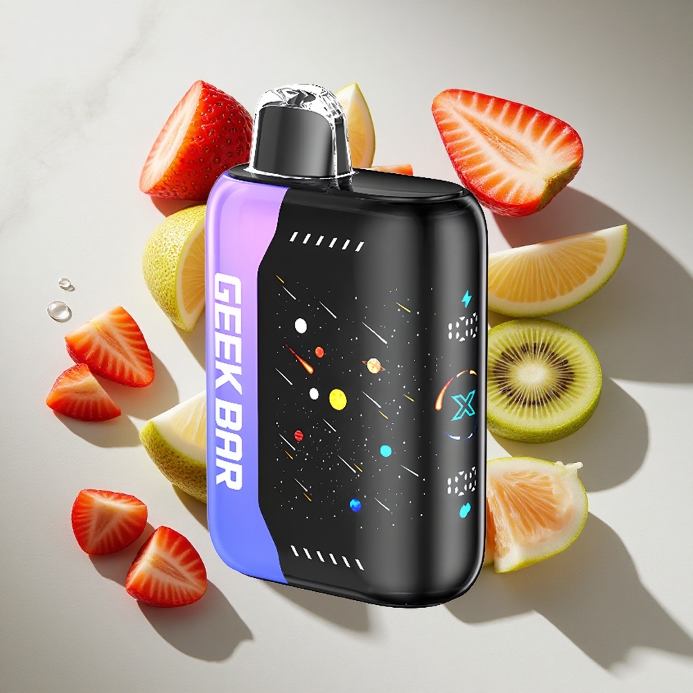 Meteor Smaken Geek Bar Pulse X 25000 Puffs Nederland vapes Met 18mL Vloeistof  Dual Mesh Coil