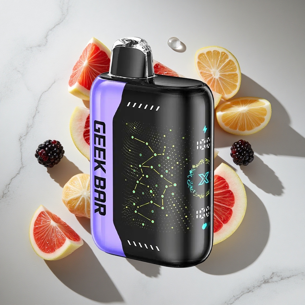 Mint-Aardbei Geek Bar Pulse X 25000 Puffs Nederland vapes met 18mL Vloeistof en USB Type-C