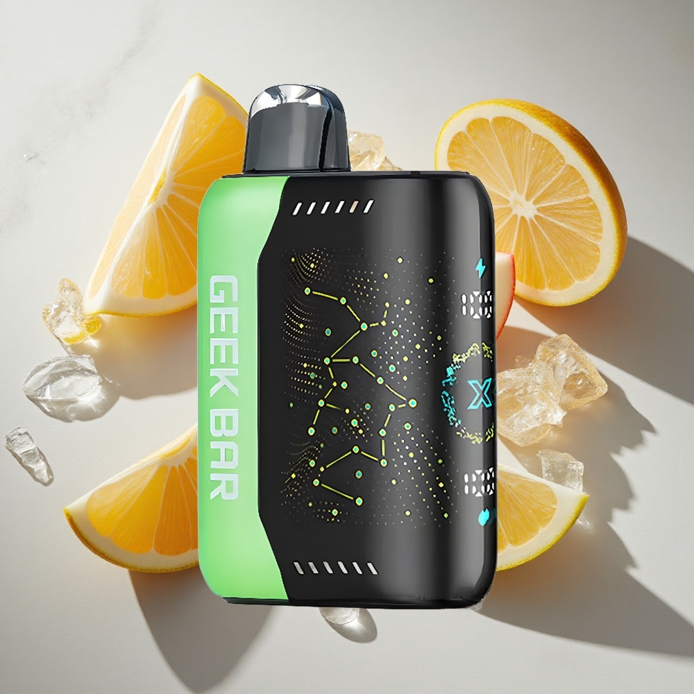 Mint-Aardbei Geek Bar Pulse X 25000 Puffs Nederland vapes met 18mL Vloeistof en USB Type-C