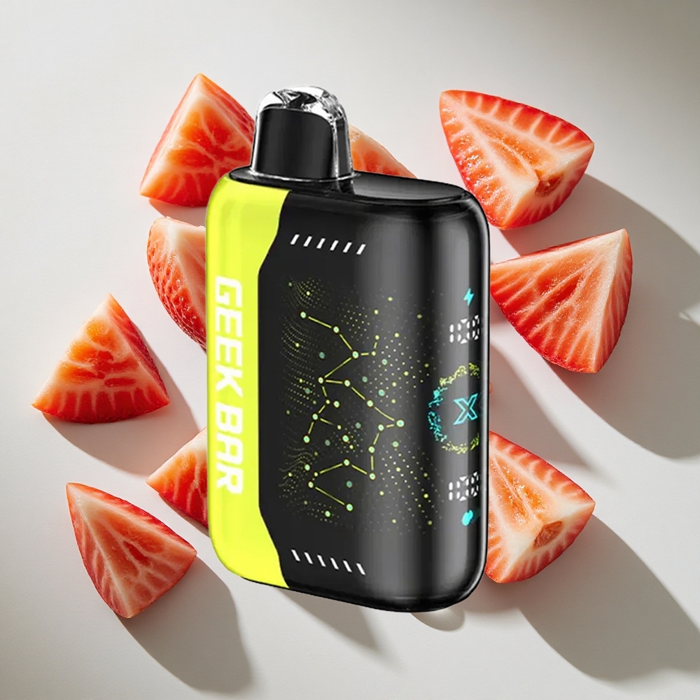 Mint-Aardbei Geek Bar Pulse X 25000 Puffs Nederland vapes met 18mL Vloeistof en USB Type-C
