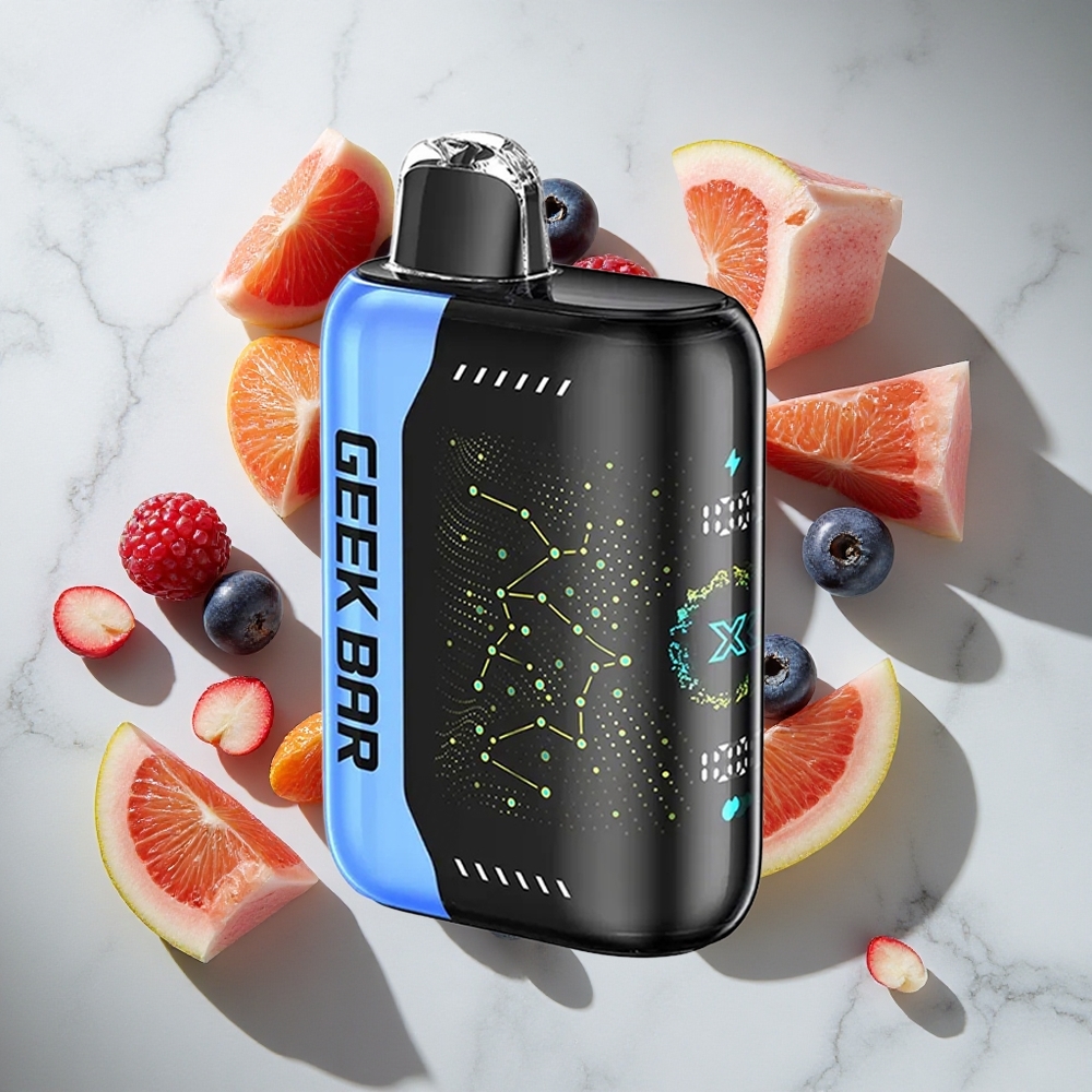 Mint-Aardbei Geek Bar Pulse X 25000 Puffs Nederland vapes met 18mL Vloeistof en USB Type-C