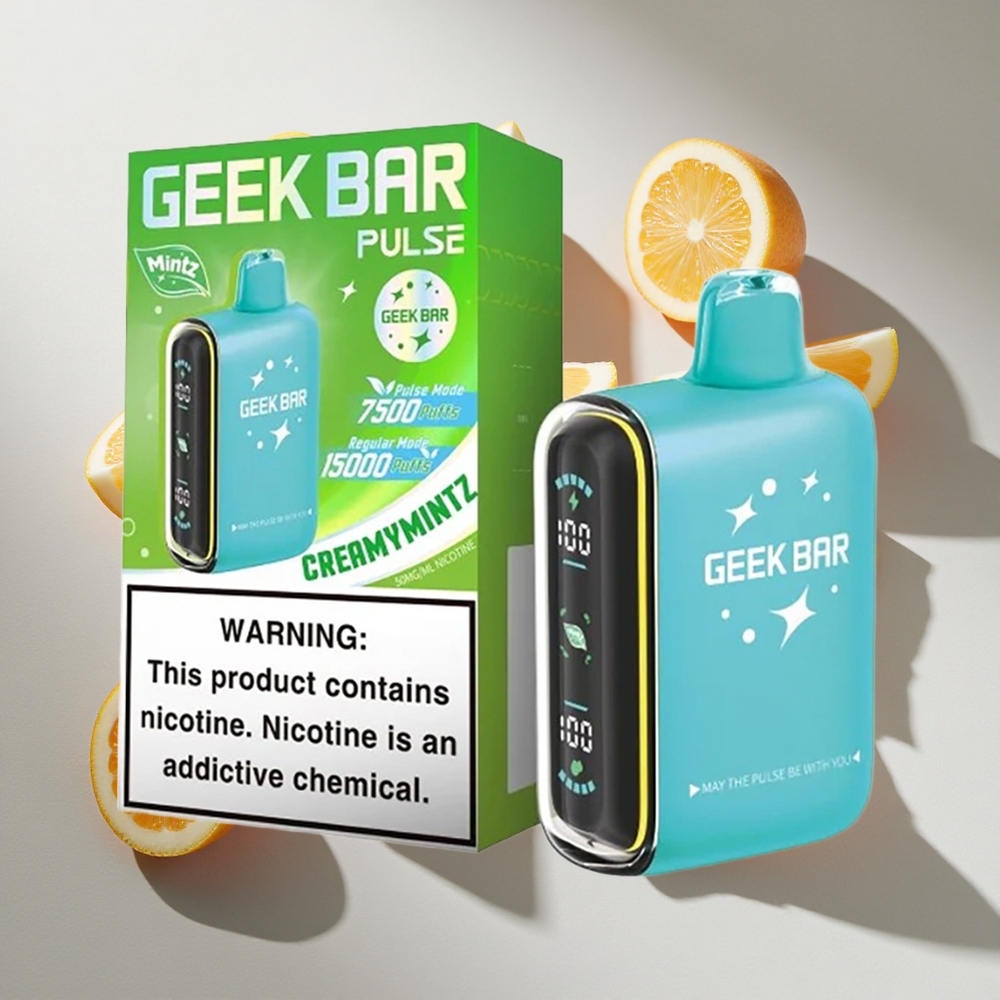 Munt Combinatie Geek Bar Pulse 15000 Puffs Nederland vapes 16ML 5 Nicotine