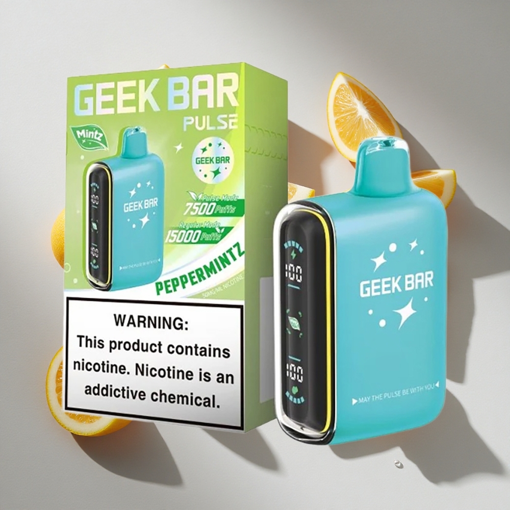 Munt Combinatie Geek Bar Pulse 15000 Puffs Nederland vapes 16ML 5 Nicotine