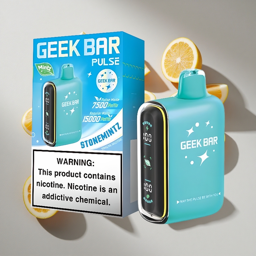 Munt Combinatie Geek Bar Pulse 15000 Puffs Nederland vapes 16ML 5 Nicotine