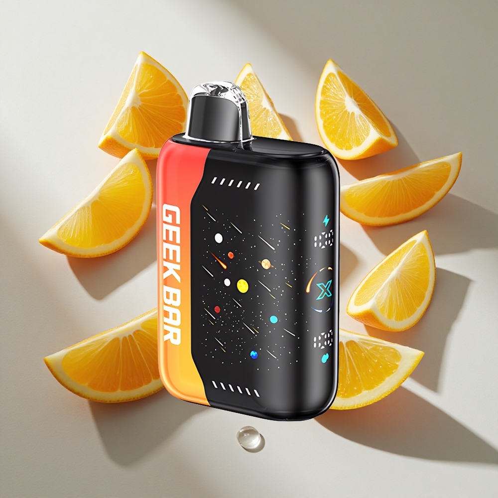 Oranje Draak GEEK BAR Pulse X 42K Puffs Meteor Editie Nederland vapes Dual Mesh Coil