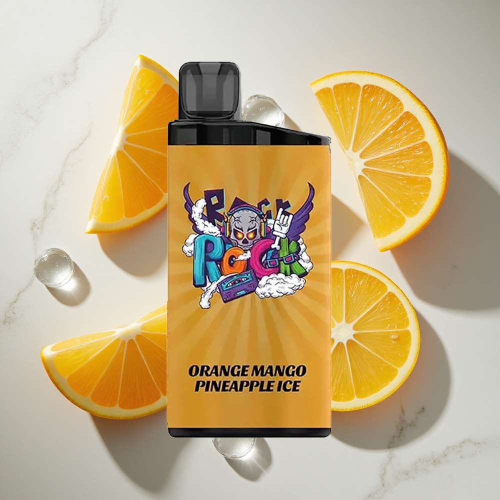 Oranje Mango Ananas Ijs IGET Bar 3500 Puffs Nederland vapes - 1400 mAh Batterij