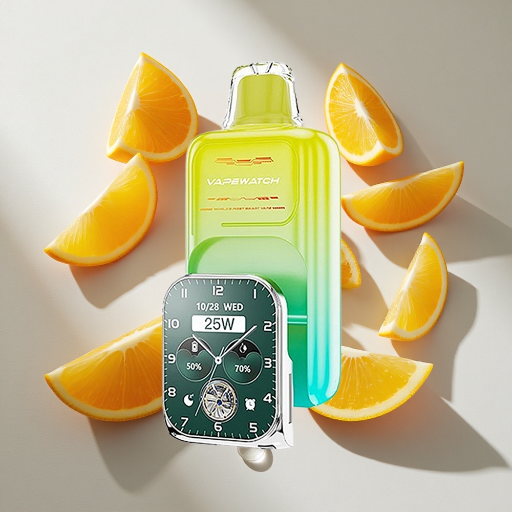 Oranje Mango JNR Vape Watch 30000 Puffs Wegwerp Vape Nederland vapes - 19mL 5 Nicotine