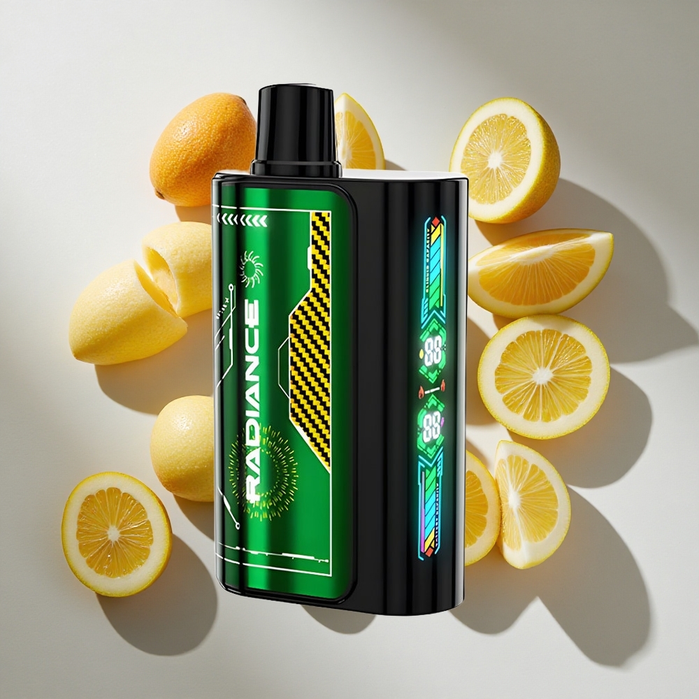 Passion Fruit Kiwi JNR Radiance 31000 Puffs Nederland vapes met 28ml e-vloeistof en Type-C Opladen