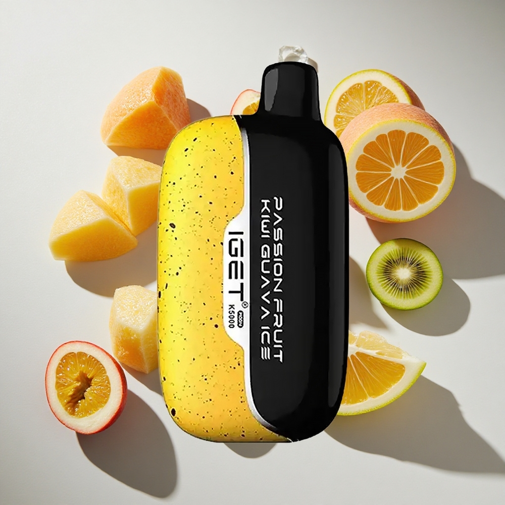 Passionfruit Kiwi Guava IJs IGET Moon K5000 Puffs (5000 Puffs) Nederland vapes - PC Materiaal