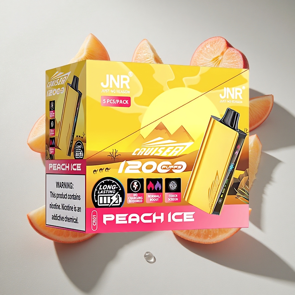Perzijs IJs JNR Cruiser 12000 Puffs Nederland vapes Met 3500 mAh Accu en Full-Metal Body
