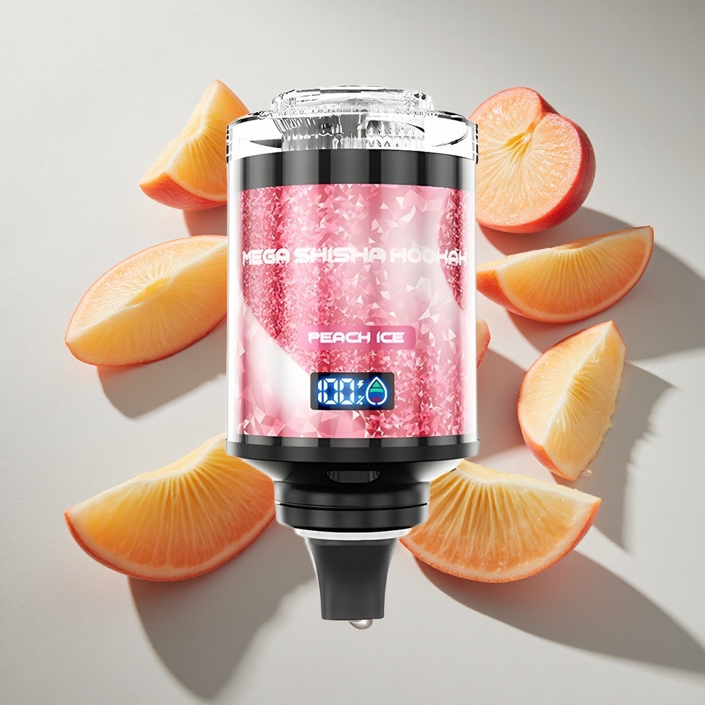 Perzijs IJs JNR Mega Shisha Hookah 100K Nederland vapes Desktop Compatibel 60ml Vloeistof Capaciteit