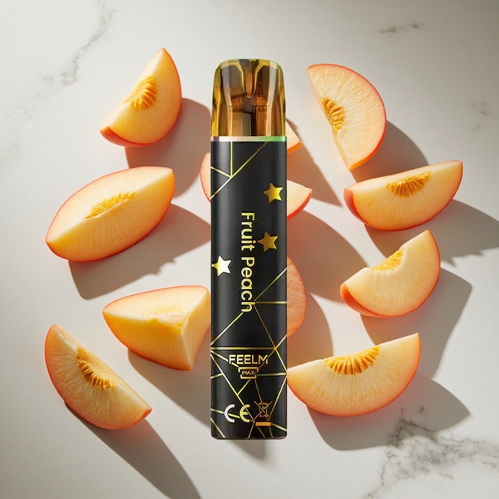 Perzik (Peach) JNR BlackGolden 600+200 Puffs Nederland vapes TPD Gecertificeerd 2 Nicotine