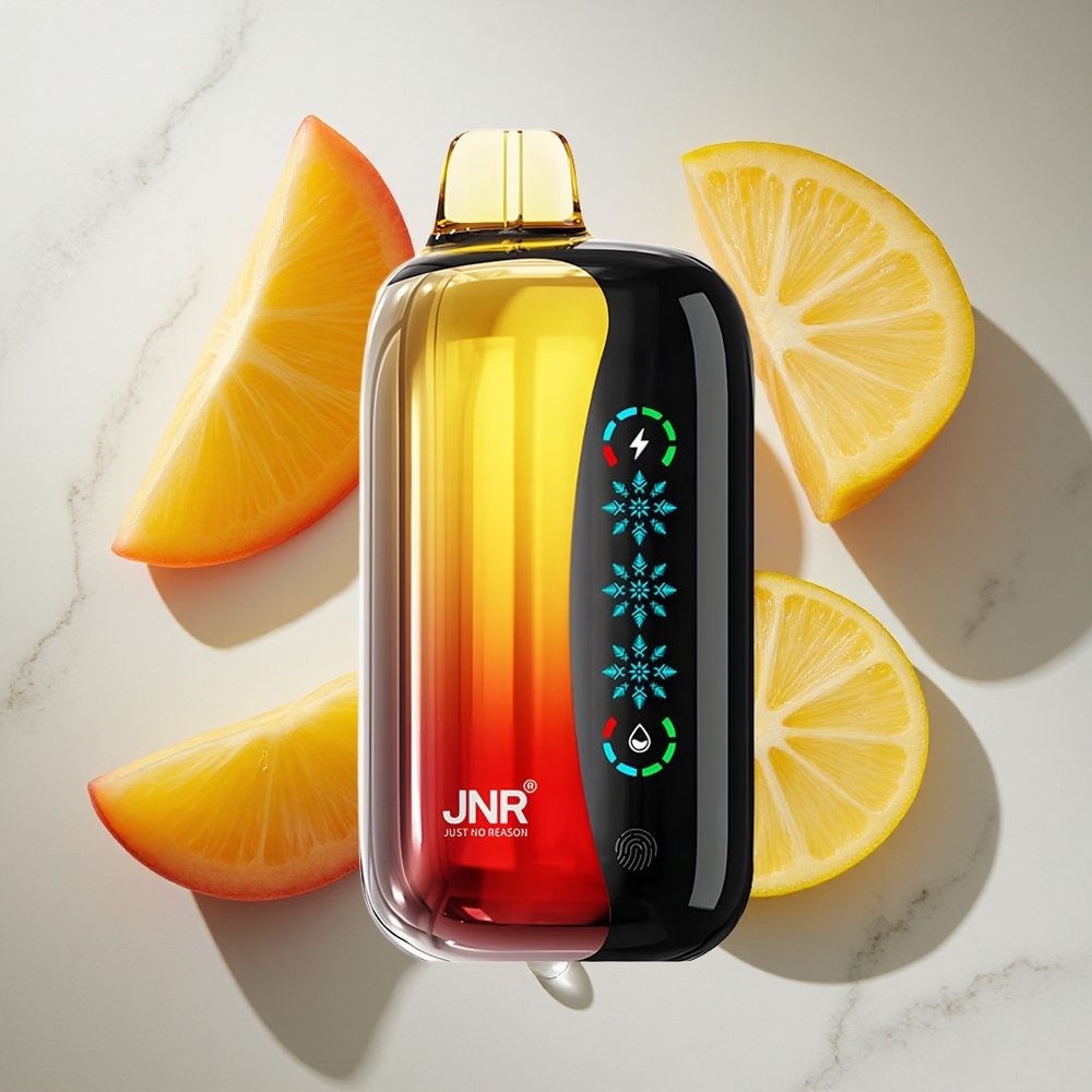 Perzik Mango Ananas JNR Flex Ice 21000 Puffs Nederland vapes met Aanpasbare Airflow en Touch Screen