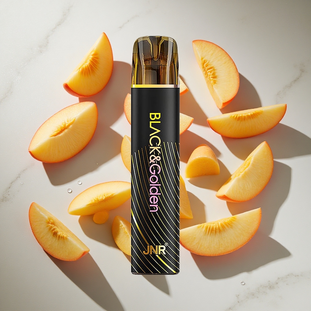Perzik Mango JNR BlackGolden 600+200 Puffs Nederland vapes TPD Gecertificeerd 2 Nicotine