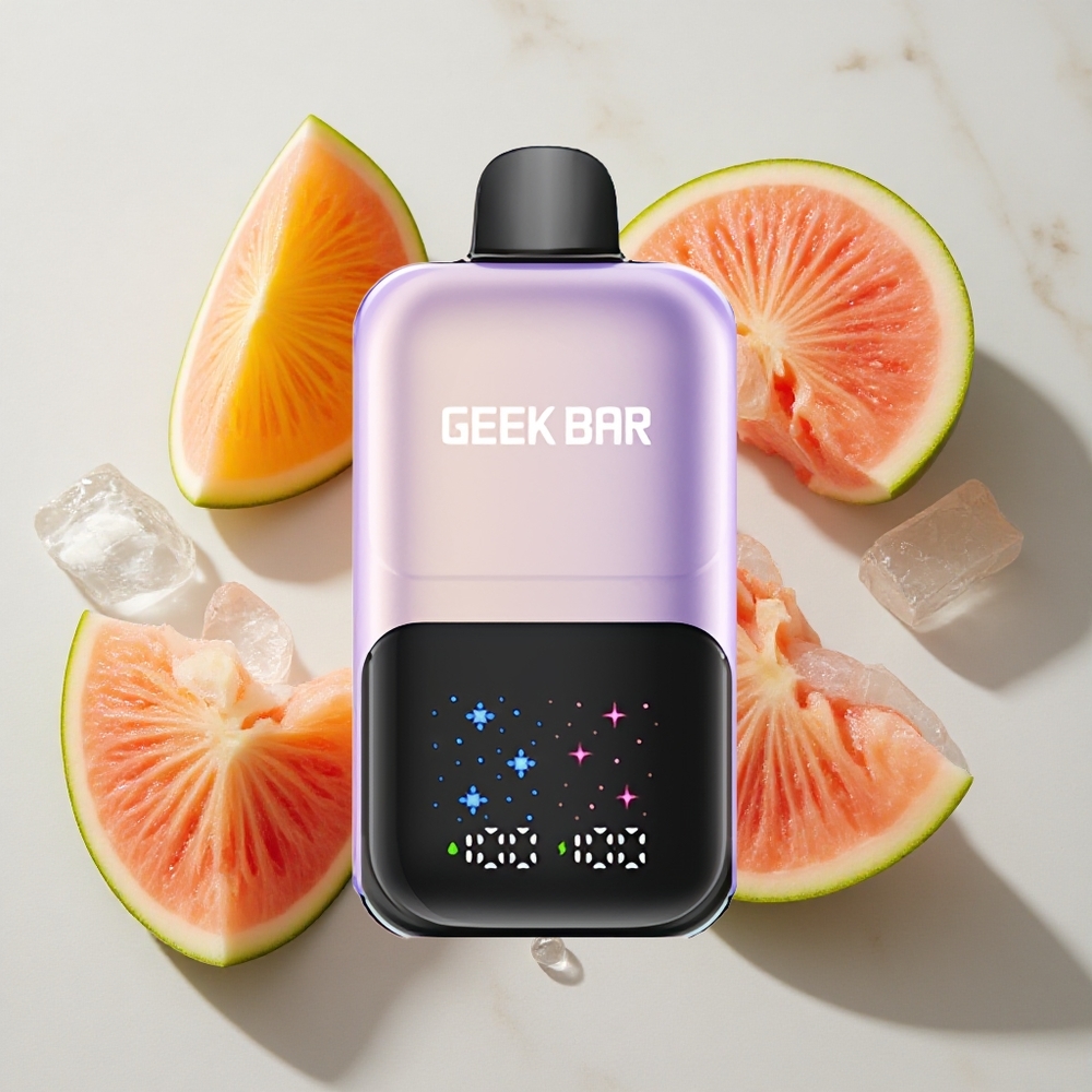 Perzik Mango Watermeloen IJs GEEK BAR 2GO Two Series 50000 Puffs Nederland vapes Dual Tanks 20ml