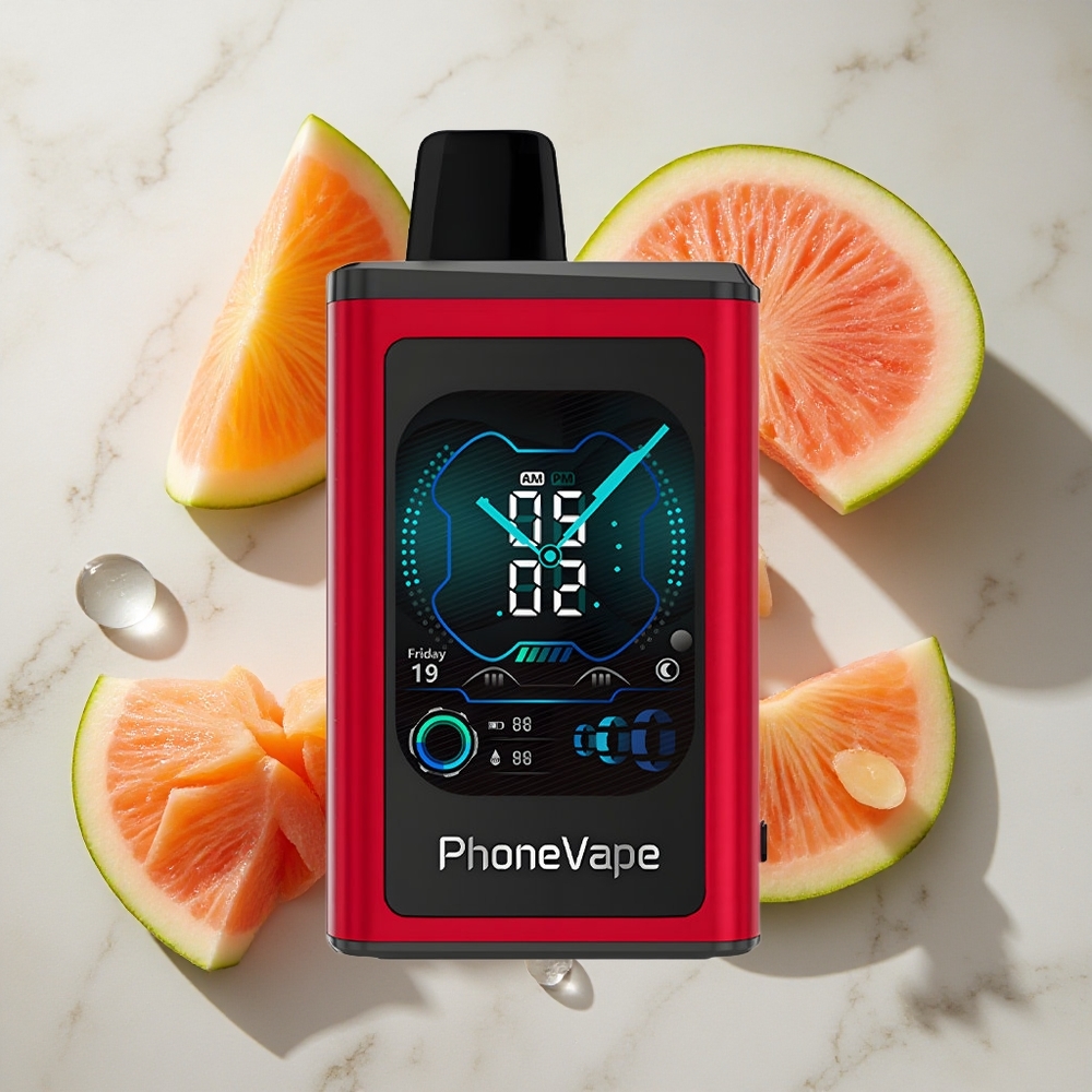 Perzik Mango Watermeloen JNR PhoneVape 30000 puffs Nederland vapes App Gestuurd  850mAh Type-C Oplaadbaar