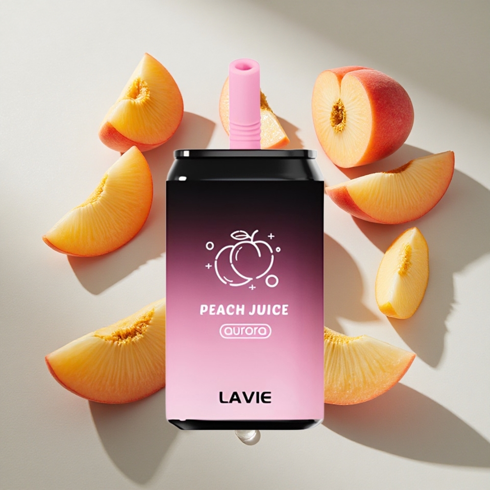 Perziksap LAVIE Aurora 11000 Puffs Nederland vapes 22ml e-vloeistof 650mAh