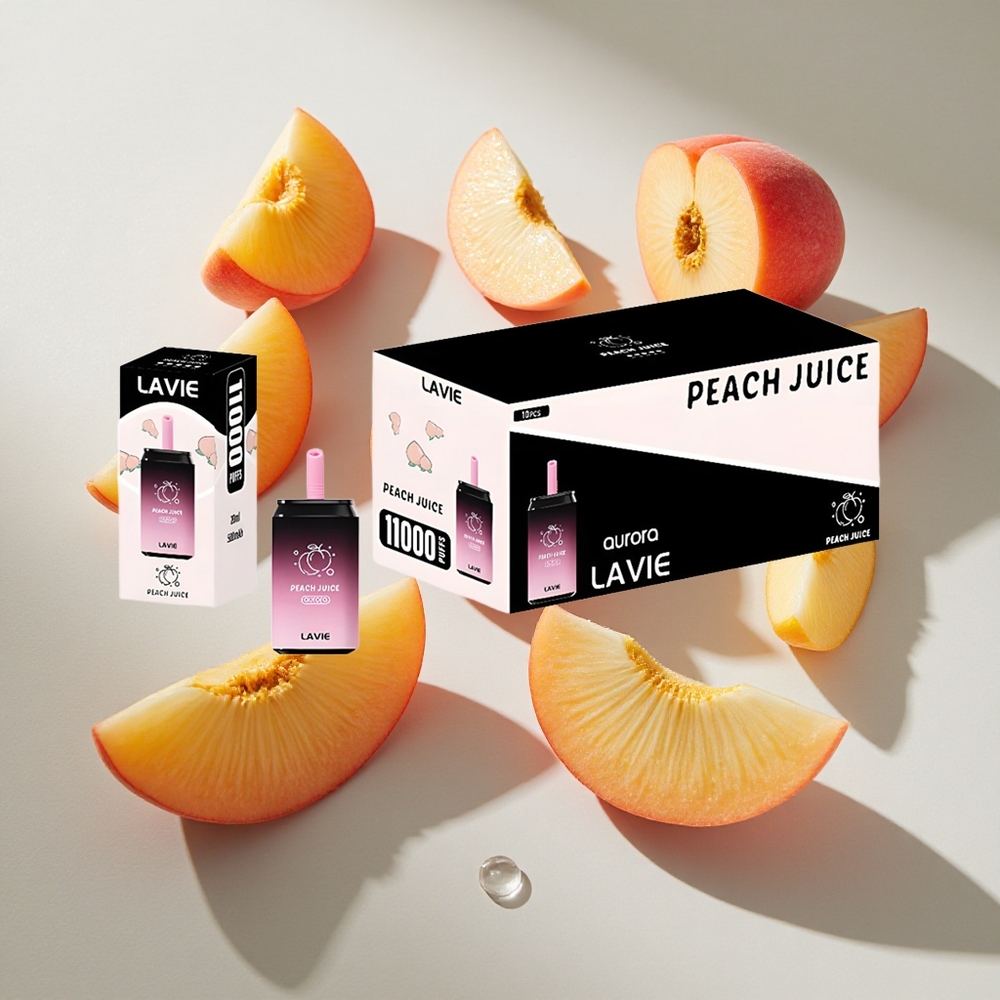 Perziksap LAVIE Aurora 11000 Puffs Nederland vapes 22ml e-vloeistof 650mAh
