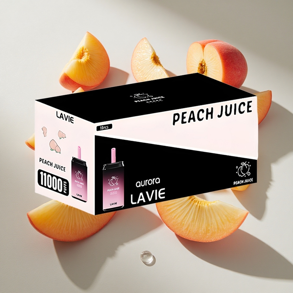 Perziksap LAVIE Aurora 11000 Puffs Nederland vapes 22ml e-vloeistof 650mAh