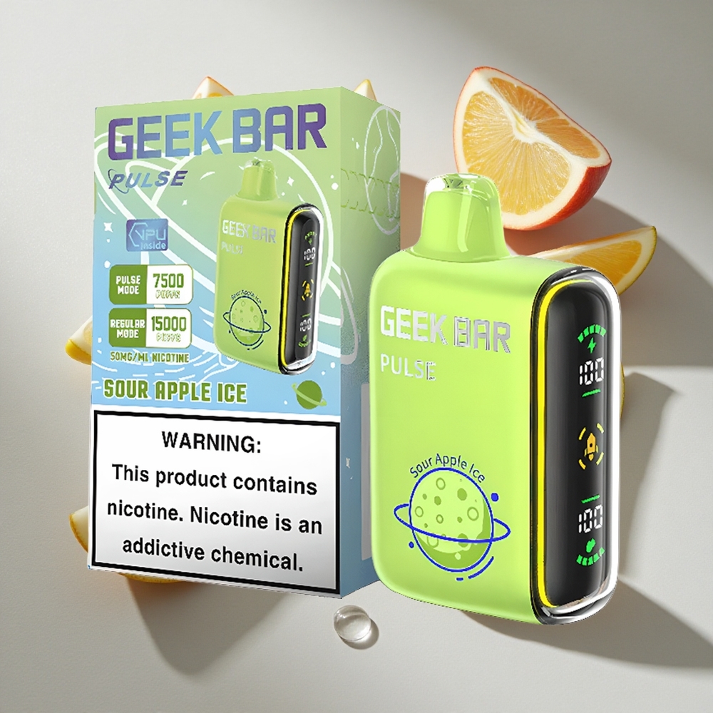 Planet Editie Geek Bar Pulse 15000 Puffs Nederland vapes met 16ml e-vloeistof en USB Type-C