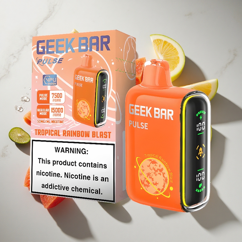 Planet Editie Geek Bar Pulse 15000 Puffs Nederland vapes met 16ml e-vloeistof en USB Type-C