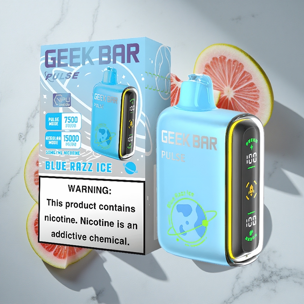 Planet Editie Geek Bar Pulse 15000 Puffs Nederland vapes met 16ml e-vloeistof en USB Type-C