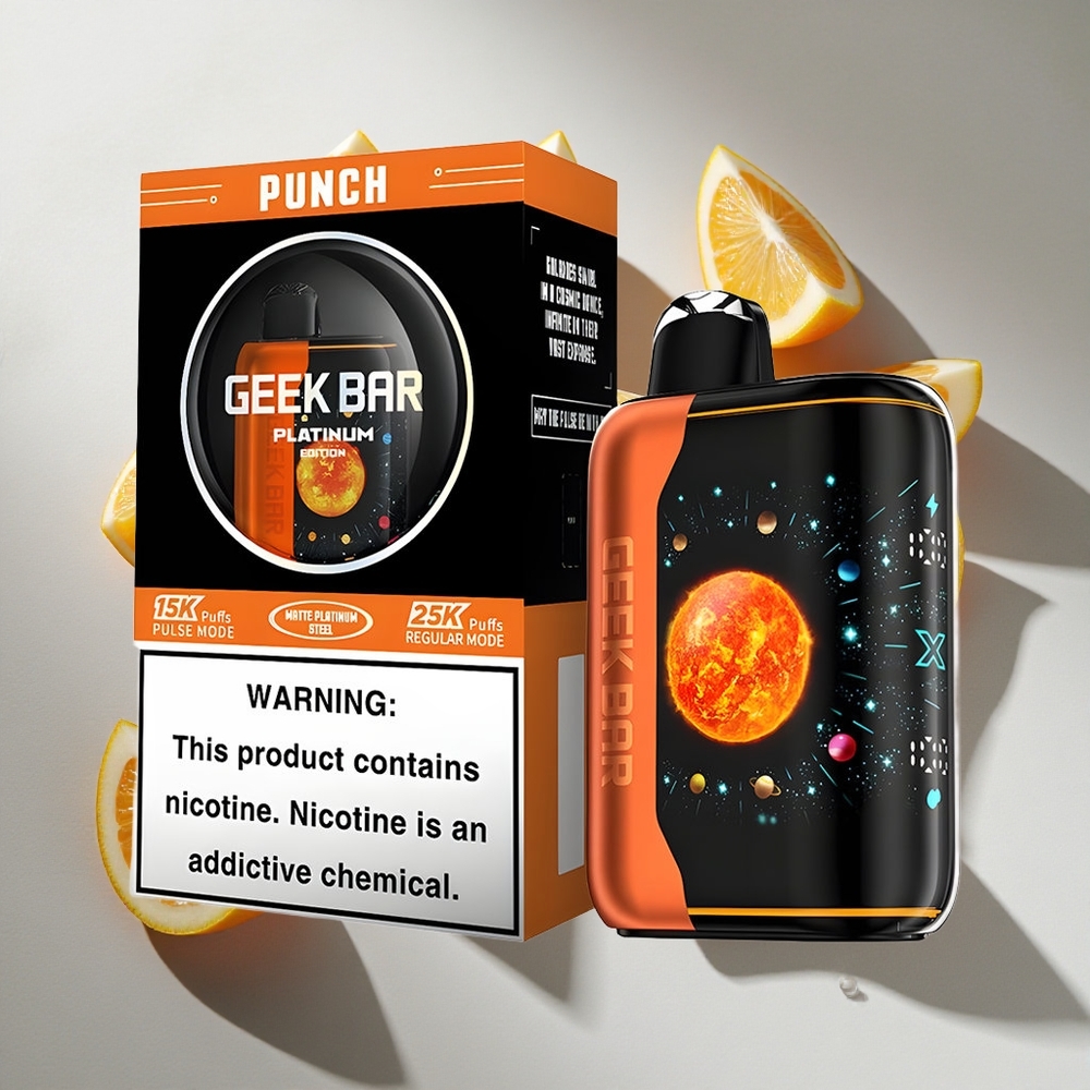 Punch GEEK BAR Platinum 25000 Puffs Nederland vapes - 20mL Vloeistof  2 Nicotine