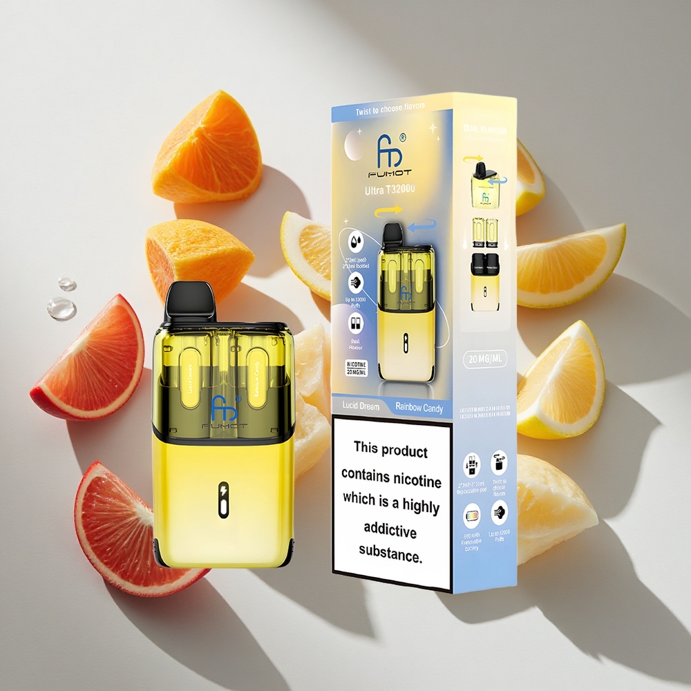 Regenboog Snoep Fumot Ultra T32000 32000 Puffs Nederland Vapes - 24ml  800mAh