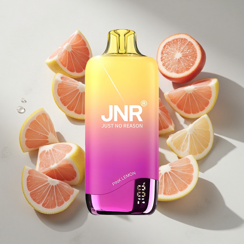 Roze Citroen JNR Rainbow 10500 Puffs Wegwerp Vape met 18ml e-vloeistof Tank en USB Type-C Nederland vapes