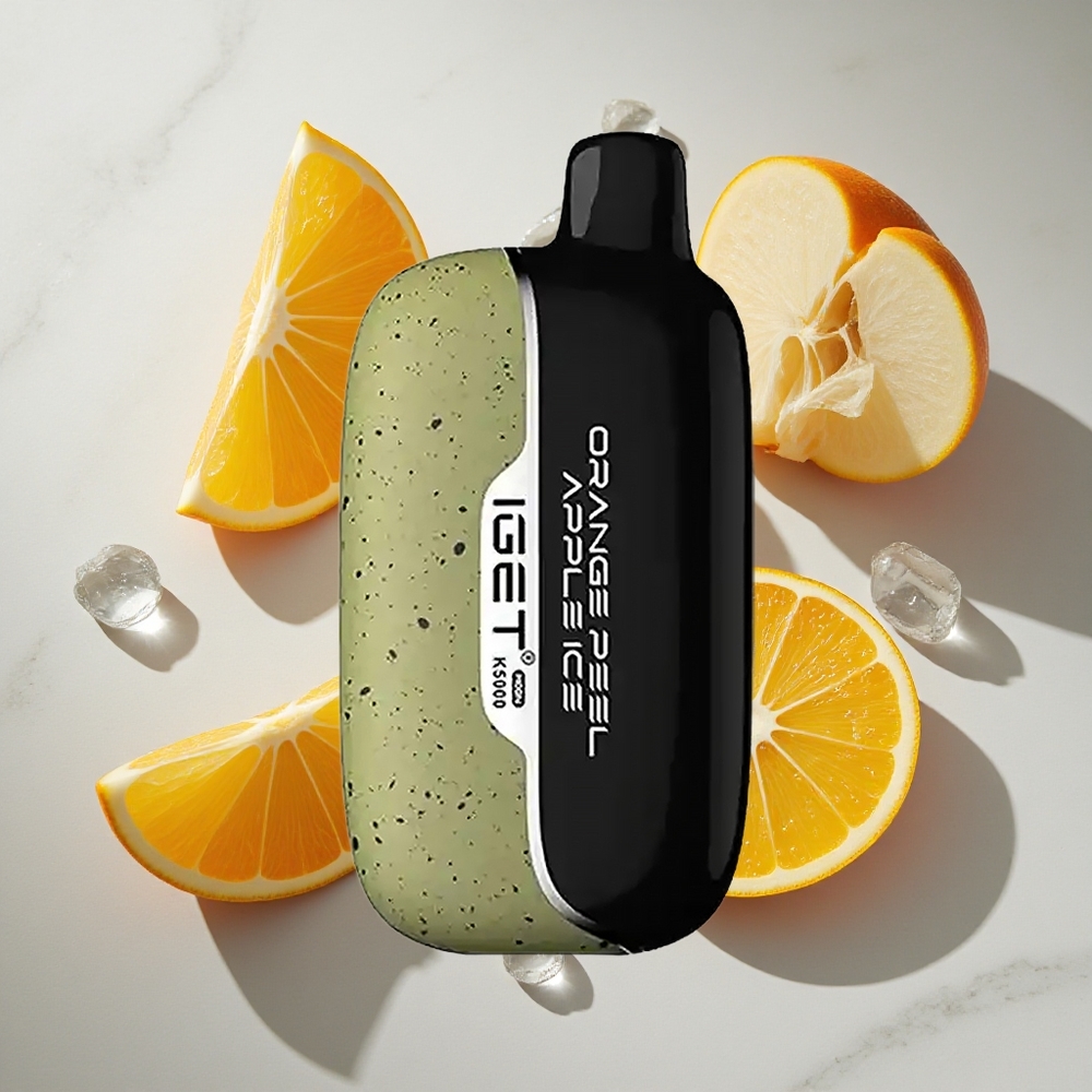 Sinaasappelschil Appel IJs IGET Moon K5000 Puffs Nederland vapes - 815 g Net Gewicht  5000 Puffs