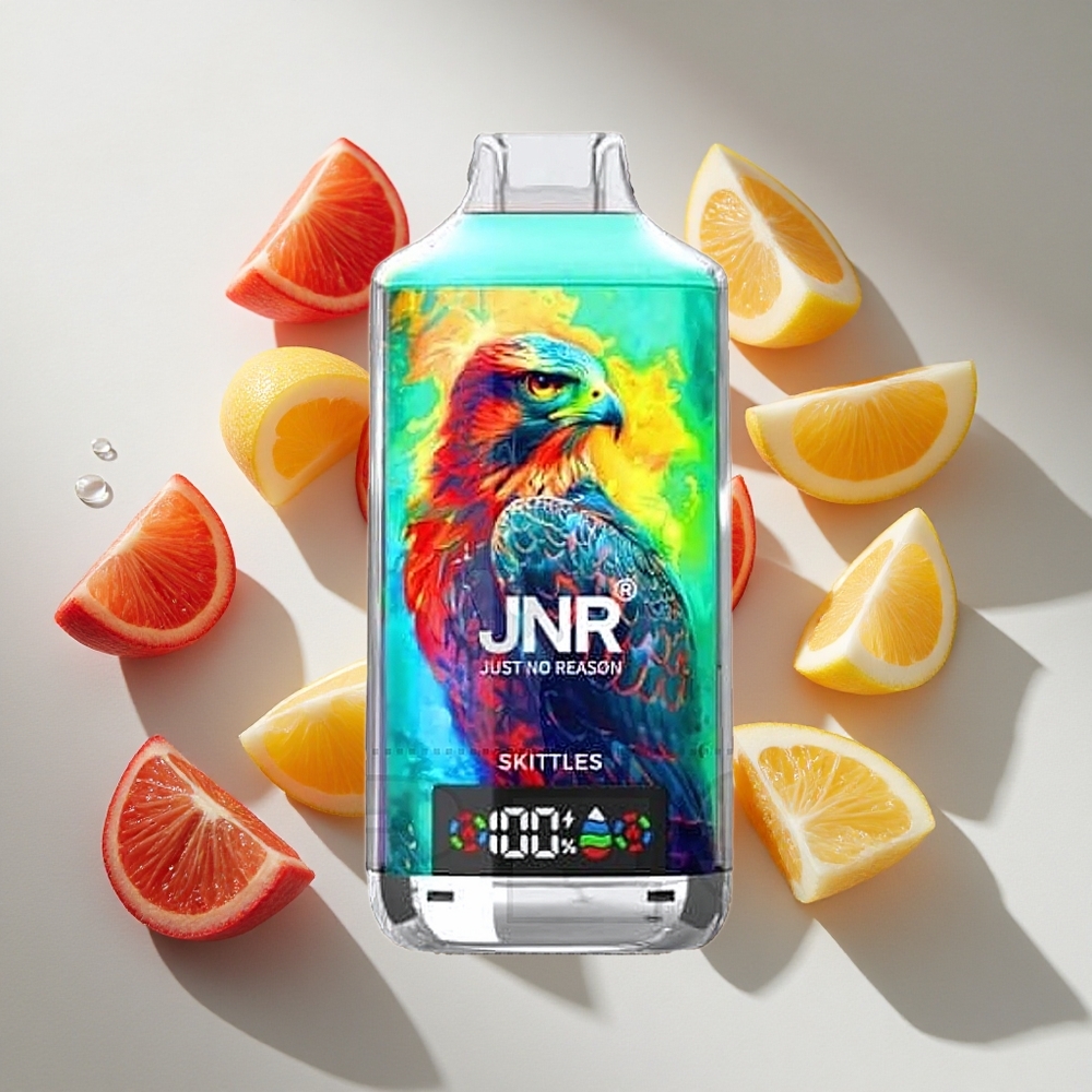 Skittles (Regenboog) JNR Falcon X 18000 Puffs 24ml Nederland vapes Dual Mesh Coil  Dual Core