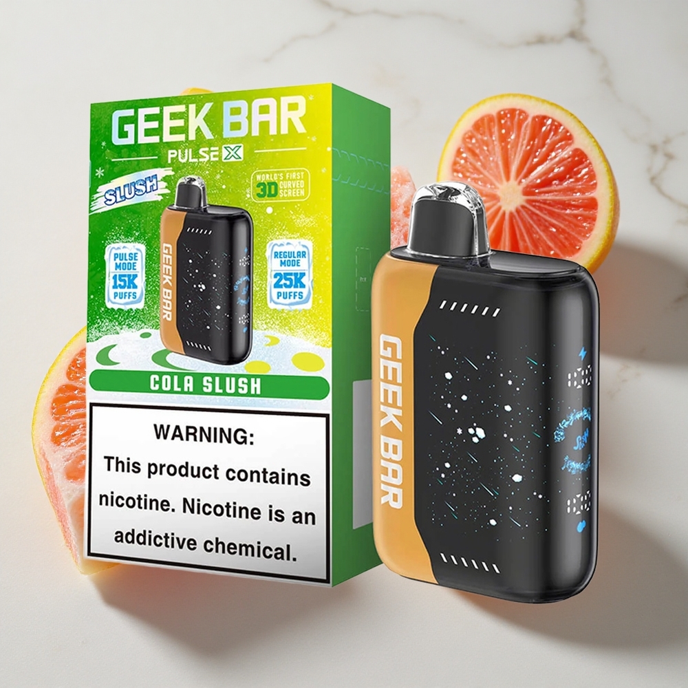 Slush Geek Bar Pulse X 25000 Puffs Nederland vapes met 18mL Pre-filled E-Liquid  USB Type-C