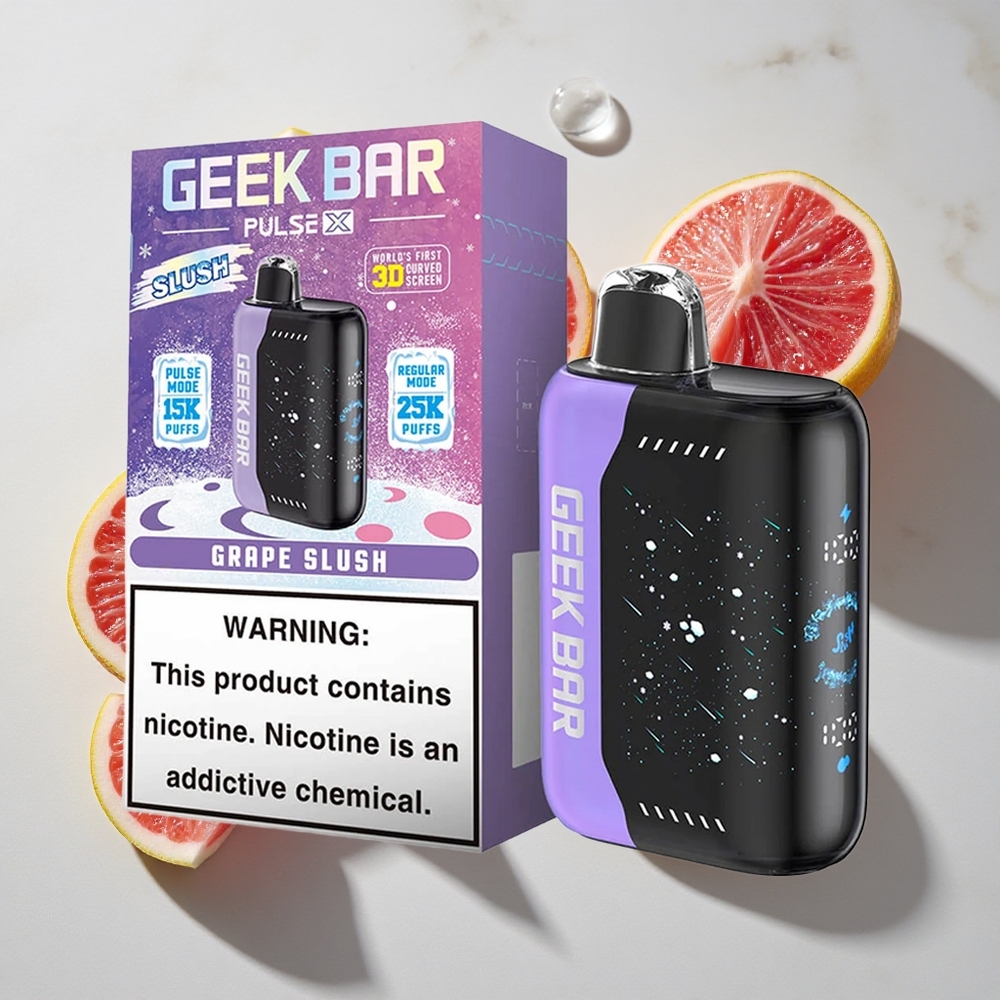 Slush Geek Bar Pulse X 25000 Puffs Nederland vapes met 18mL Pre-filled E-Liquid  USB Type-C