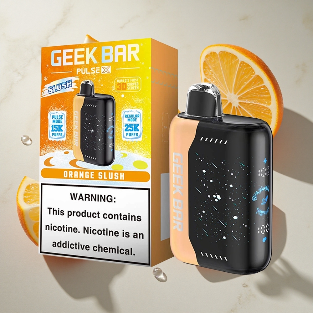 Slush Geek Bar Pulse X 25000 Puffs Nederland vapes met 18mL Pre-filled E-Liquid  USB Type-C