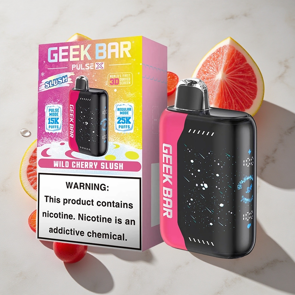 Slush Geek Bar Pulse X 25000 Puffs Nederland vapes met 18mL Pre-filled E-Liquid  USB Type-C
