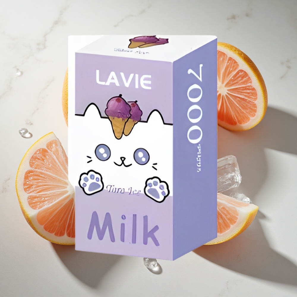 Taro Ijs LAVIE Milk 7000 Puffs Nederland vapes – 16ML vloeistof 600mAh batterij