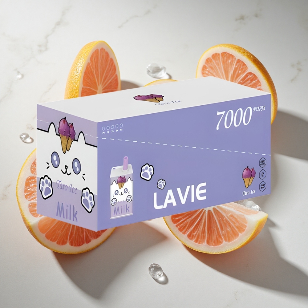 Taro Ijs LAVIE Milk 7000 Puffs Nederland vapes – 16ML vloeistof 600mAh batterij