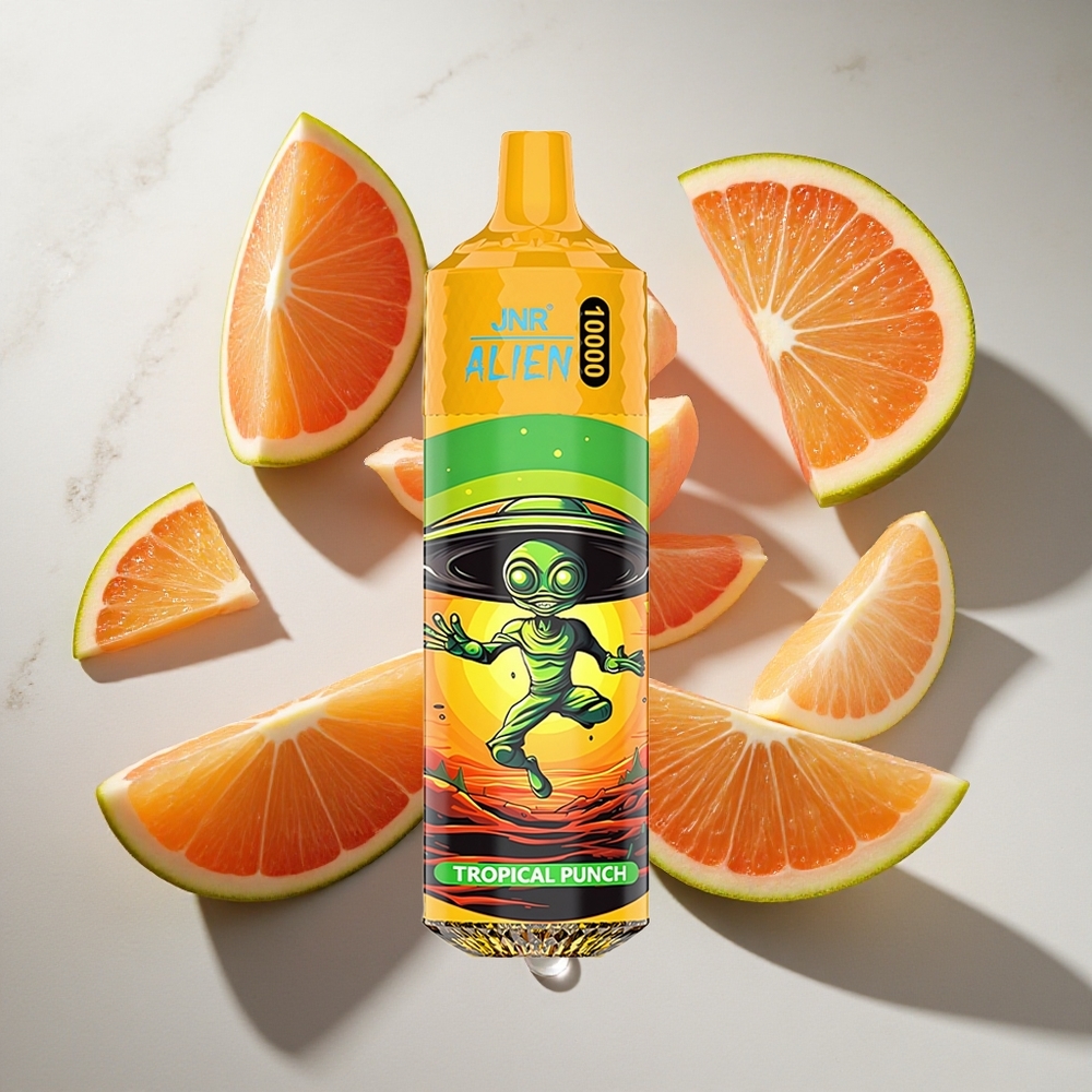 Tropische Punch JNR Alien 10000 Puffs Nederland vapes met 850mAh  RGB LED