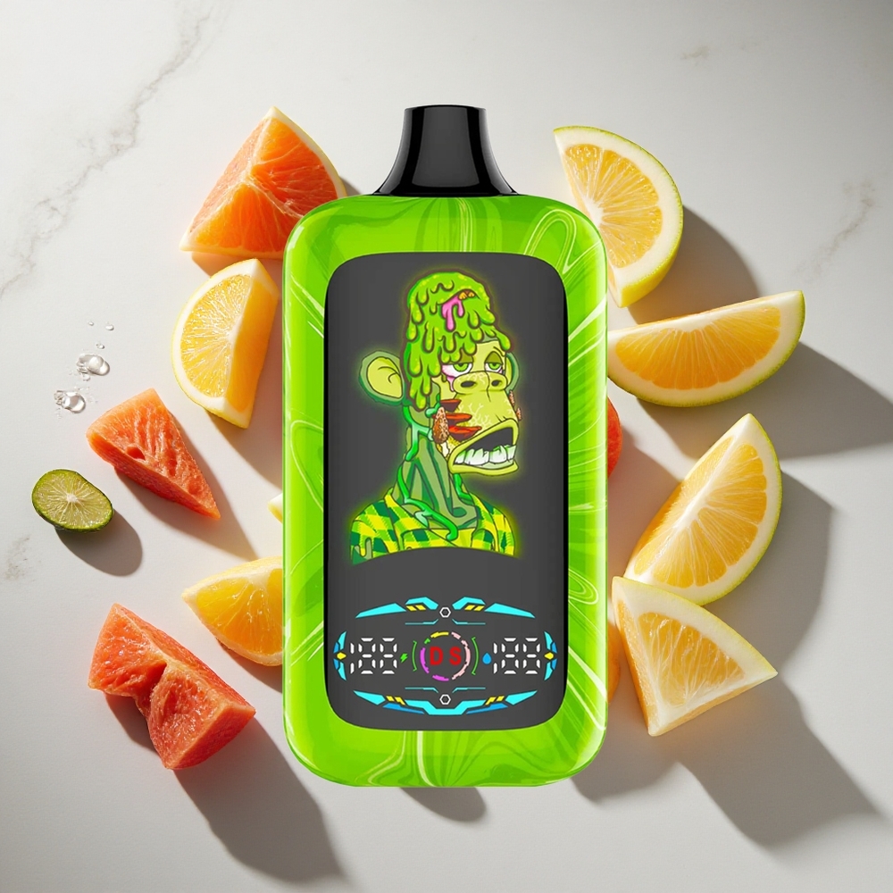 Tropische Regenboog Mix Fumot Digital Monkey 40000 Puffs Nederland vapes Dual Mesh Coil