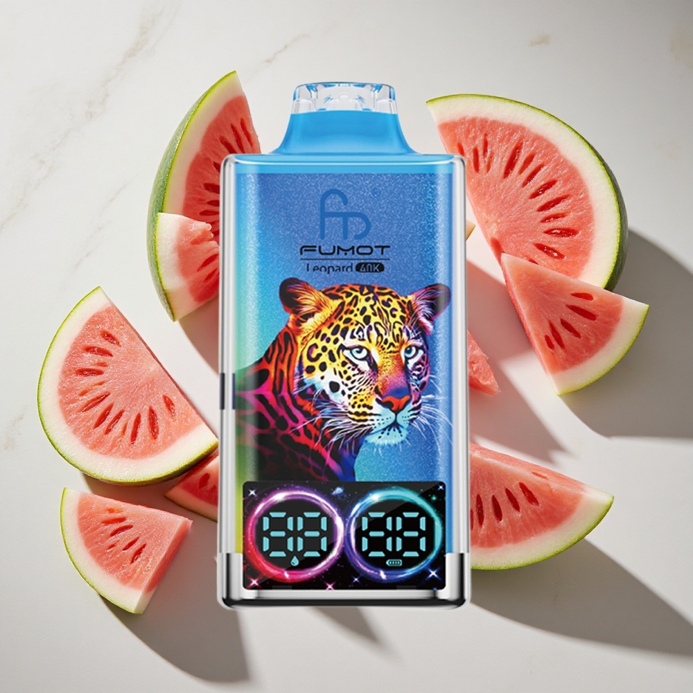 Watermeloen Bubblegum Fumot Leopard 40K Puffs Nederland vapes Dual Mesh 700mAh