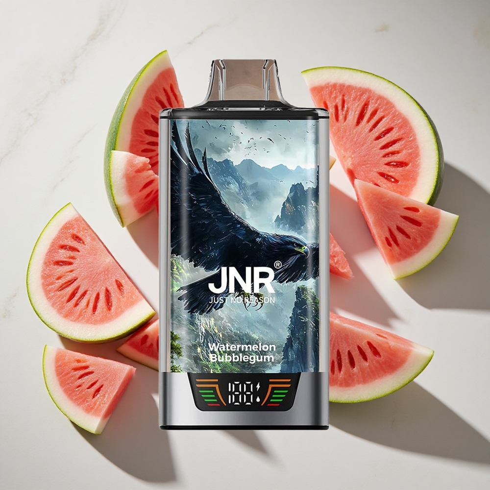 Watermeloen Bubblegum JNR Falcon Pro 28000 Puffs Nederland vapes met 30ml Voorgevuld  USB Type-C
