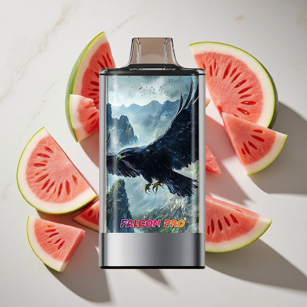 Watermeloen Bubblegum JNR Falcon Pro 28000 Puffs Nederland vapes met 30ml Voorgevuld  USB Type-C