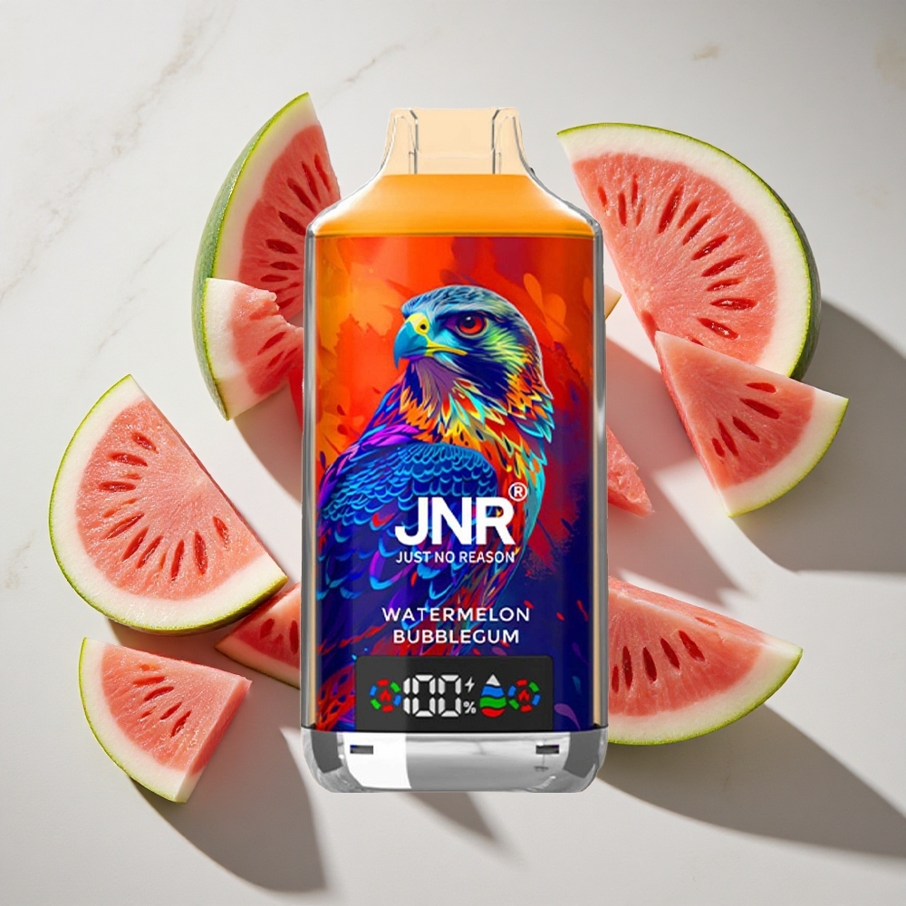 Watermeloen Bubblegum JNR Falcon X 18000 Puffs Nederland vapes met 24ml e-vloeistof  Dual Mesh Coil