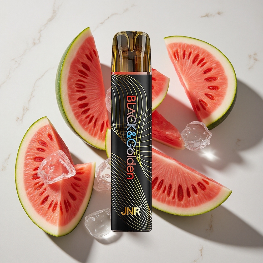 Watermeloen IJs JNR BlackGolden Disposable 600+200 Puffs Nederland vapes TPD Gecertificeerd
