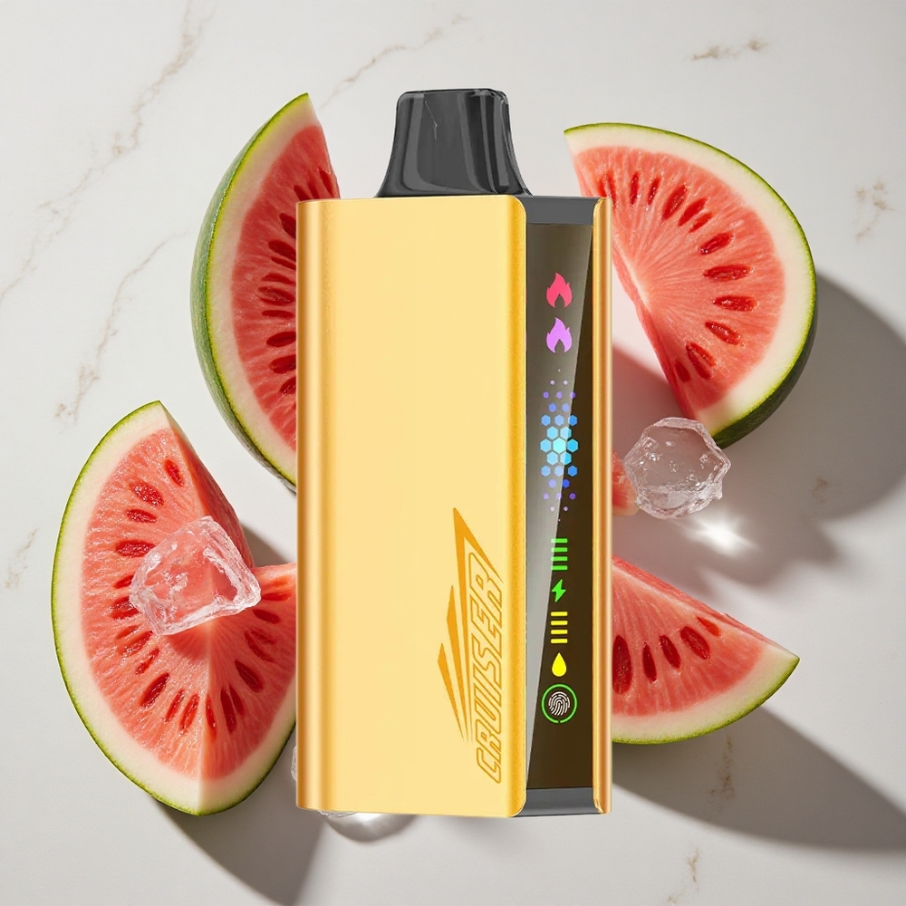 Watermeloen IJs JNR Cruiser 12000 Puffs Nederland vapes - 3500 mAh Accu  Full-Metal Body